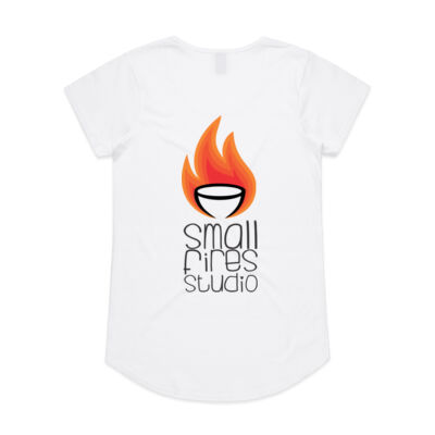 Small Fires Studio Womens Tee - BACK PRINT ONLY Light Colours Thumbnail